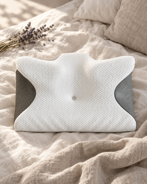 Oreiller Papillon Ergonomique Somnia — photo éditoriale